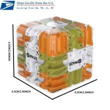 2026 New 3D Rolling Fan Maze Cube | 3D Puzzle Game, Combining Relaxation, Stress Relief, And Concentration Training Functions, Suitable For Adults And Children's 3D Maze Challenges | Plastic Material, Three-Level Challenge, Suitable For Gatherings And Competitions | Ideal Gift For Christmas, Valentine's Day, And Easter | No Feathers/Special Currency Items ﻿ - 薄荷藍 - 查看 3