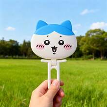 Miniso Qianchuan Series 3D Handheld Mirror, Plastic Material, Cute Design, Foldable And Portable, Suitable For Daily Makeup, Cartoon Makeup Mirror (1pc) - Multicolor - View 5