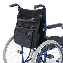 1pc Wheelchair Accessory Storage Bag With Zippered Compartment, Lightweight Rear Organizer Bag, Suitable For Wheelchair Back Organization, With Side Pockets, For Outdoor And Home Activities, Durable Mobility Aid Storage Bag - Multicolor - View 6