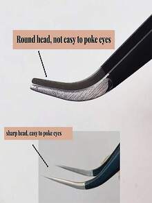 5 chiếc nhíp nối mi, dụng cụ hỗ trợ nối mi bằng thép không gỉ, màu macaron. - Nhiều màu - Xem 9