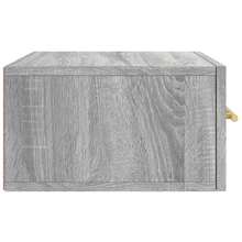 vidaXL Tavolini da muro da parete 2 pz sonoma gris 35x35x20 cm - Grigio - Visualizzare 8