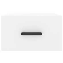 vidaXL Mesas de cabecera murales 2 unidades blanco 35x35x20 cm - Blanco - Ver 6
