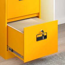 vidaXL Armario  amarillo mostaza 44 x 50 x 106,5 cm - Mostaza Amarilla - Ver 5