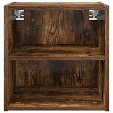 vidaXL Armadio sospeso con contenitore Chêne fumé 40 x 29,5 x 40 cm - Castano - Visualizzare 5