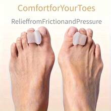1 pereche de pernuțe separatoare moi pentru degetele de la picioare, tampoane confortabile pentru îngrijirea picioarelor, potrivite pentru tocuri înalte și pantofi sport - alb - Vizualizare 6