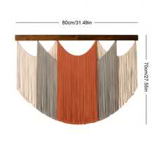 1件套流苏编织壁挂，波西米亚风格装饰挂毯，手工木板编织墙饰，背景墙，床头板装饰 - 如圖 - 查看 22