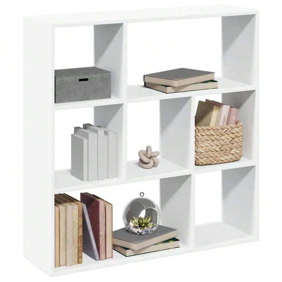 vidaXL Étagère séparée de pièce blanc 102x29x103,5 cm - Blanc - Voir 1