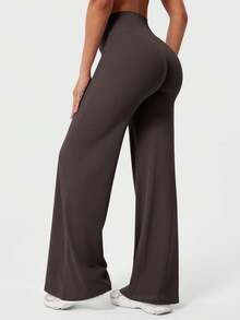 YEOREO Workout Leggings Womens No Front Seam Straight Leggings  31.5" High Waist Buttery Eddiy Gym Yoga Pants Summer Clothes For Women - 深棕色 - 查看 8