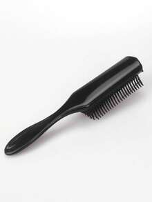 1pc Men's Hair Comb, Black Anti-Slip Massage Hair Brush, For Voluminous Hair Styling