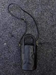 Women Top Handle Bags - Black - View 3