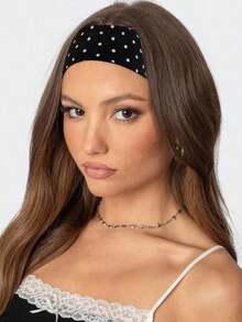 5pcs/Set Women's Fashion Floral, Striped, Heart Elastic Headbands, Makeup Headbands, Sports Headbands For Beach, Holiday Fall Hair Accessories Women Bandannas Sport Head Scarf Work Out Women Bandana Soft Headwrap Women Hair Band - 多色 3 - 查看 3