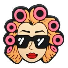 9/13件套卡通美发沙龙系列鞋饰套装，PVC材质，可作沙滩包装饰，鞋履配件挂件，生日、圣诞节、情人节、万圣节派对礼品创意