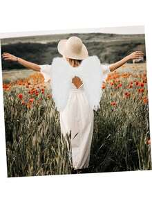 白色成人天使翅膀 - 白色羽毛翅膀 - 服装翅膀 - 天使翅膀 - A - 查看 6