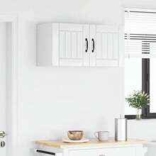 vidaXL Armadio da cucina 2 pz Blanc brillante 40 x 31 x 40 cm - Bianco - Visualizzare 4
