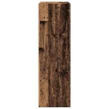 Bibliothèque/Buffet vidaXL en bois ancien 66x30x98 cm, ingénierie du bois - Tabac - Voir 6
