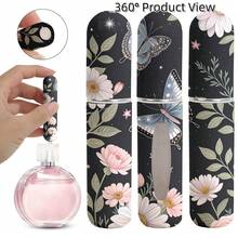 1pc Perfume Sample Bottles With Flowers And Butterfly Pattern On The Bottom, Reusable Delicate Water Mist Spray Bottle, Travel Perfume Spray Bottle, Multiple Patterns To Choose From, Birthday Gifts For Family And Friends, Holiday Gifts, Suitable For Travel Portable 5ml - X-AYPK-03 - Xem 7