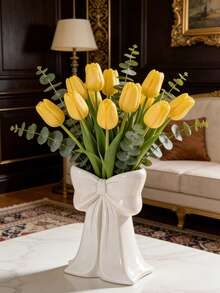 Minimalist Cute Bow Decor Ornament, Resin Bow Shaped Vase Decor, Suitable For Dining Table, Living Room Display, Bedroom Vanity, Wedding Table Decor, Desk Decor, Perfect Gift For Family And Friends - Multicolor - View 5