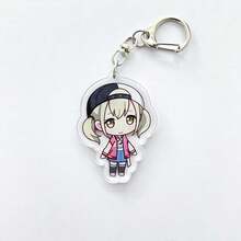 PJSK Project Sekai Colorful Stage Len Rin Character SD Keychain Cosplay Acrylic Keyring Two-Sided Key Chain Pendant Accessories - 4 - 查看 6
