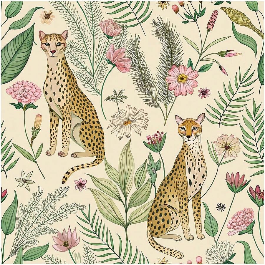 1 Cuộn Giấy Dán Tường Họa Tiết Hoa Báo, Phim Trang Trí Nội Thất Tinh Tế, Thích Hợp Để Trang Trí Giấy Dán Tường Phòng Khách và Phòng Ngủ, Giấy Dán Tường Trang Trí Nhiều Loại Phòng, Giấy Dán Tường Tủ, Dễ Lắp Đặt, Phim Thủ Công Mỹ Nghệ - Nhiều màu - Xem 1