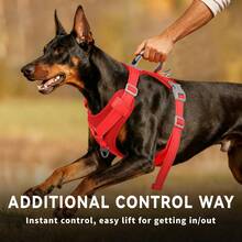 2pcs Large Dog Tactical Chest Harness & Leash Set, Anti-Escape Military Service Leash (With Handle + Webbing Hanging System), Easy Control For Dog Walking, Adjustable Shoulder Strap With Reflective Strips - Multicolor - View 7