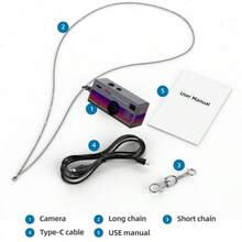 G6 Ultra-Portable HD Mini Digital Camera With Interchangeable Lens And Manual Mode - Effortless Mobile Upload For Vlogging, Travel, Parties, And Student Life (DARK STYLE PURPLR) - Mini Keychain Camera, Thumb Camera, 1080P FHD Retro Digital Camera, Compact Vintage Micro Cameras - Perfect Birthday Gifts - Màu tím - Xem 8