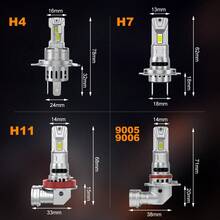 S&D H4 LED Headlight Canbus 80W 40000LM 9005 9006 H11 H7 LED Lights Bulbs Car Turbo Lamps Auto Headlamp With Fan 12V 6000k - White - View 8