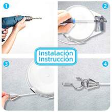 Summala 2PCS Tendedero Retráctil Tendedero para Exteriores y Interiores Ajustable de 15 Metros con 48 Clips para Balcón Patio Camping Fácil Instalación Gris - blanco - Ver 2