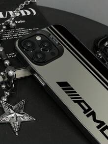 1 chiếc ốp lưng điện thoại cao cấp tối giản thiết kế chữ AMG màu đen và bạc, tương thích với iPhone 17/Air 16/15/14/13/12/11/Pro/ProMax/X/XR/XS/XSMAX/7/8/PLUS - Nhiều màu - Xem 2
