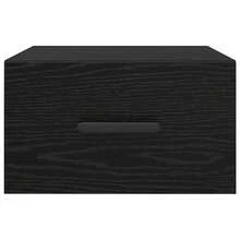 vidaXL Armoire de chevet 2 pcs Chêne noir 35 x 35 x 20 cm - Noir - Voir 7