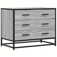 Cassettiera vidaXL sonoma gris 70x41x56 cm in legno ingegnerizzato - Grigio - Visualizzare 2