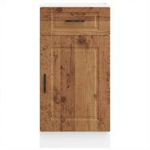 vidaXL Armário de cozinha Porto vieux bois bois d'ingénierie - Castanho - Ver 4