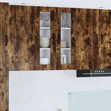 vidaXL Armadio da cucina Chêne fumé 60 x 31 x 80 cm Bois d'ingénierie - Castano - Visualizzare 1