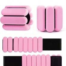 2pcs Adjustable Wrist/Ankle Weights Set (1lb Each) | Women, Men, Kids Rubber Workout Equipment - Strength Training, Walking, Running, Yoga, Pilates, Gym - Multicolor - View 1