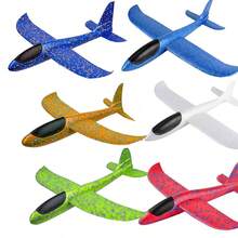 4-Piece/6-Piece Airplane/Flying Toy, 17.5-Inch Large Throwing Foam Airplane/Glider, 2 Flight Modes, Girl's Birthday Gift, Suitable For Boys Aged 3-12 Outdoor Sports Games. - 手拋飛機-6只裝 - 查看 1