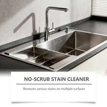 1瓶/100毫升，2瓶/200毫升，1瓶/150克 多用途清洁剂，适用于洗衣机、厨房台面、烤箱、抽油烟机、炉灶、水槽、洗碗机、马桶、浴室墙壁、浴缸、金属水龙头及各种金属部件。 - 彩色 - 查看 5