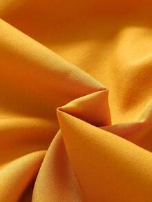 女童休闲可爱优雅百搭蕾丝拼接短袖连衣裙，春夏款 - 黃色 - 查看 7