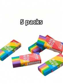 渐变彩虹橡皮擦，学生专用橡皮擦，擦拭效果极佳，有多种尺寸可供选择，是幼儿园/学校的完美奖励礼物。