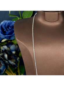 一套优雅的立方氧化锆向日葵装饰首饰套装，适合女性旅行佩戴 - 銀色 - 查看 2