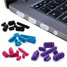 16 pezzi Tappi antipolvere universali, adatti per laptop, notebook, protezione porta USB del computer - nero - Visualizzare 8