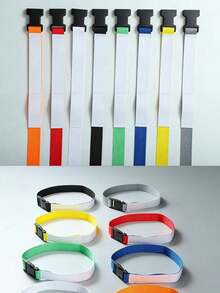 Adjustable Laundry Bag With Marking Strap, Rings, Socks Holder, Clips - Multicolor - View 9