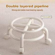 Rolling Seat Stool With Backrest, Swivel Stool, Outdoor Stools, Camping Stools, Cleaning Stools, Family Stools - Grey - View 7