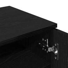 vidaXL Armário com sapatos com étagère Chêne preto 59 x 35 x 100 cm - Preto - Ver 10
