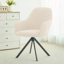 1pc Jacquard Corn Kernel Solid Color Dining Chair Cover, Stretchable Polyester Slipcover, Elastic Machine Washable Non-Slip Protective Cover, Suitable For Home And Office Chairs, Dining Chair Cover - Multicolor - View 12