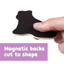 CYPNSPARK and WOW Imanes de Madera Animales imanes para niños a Partir de 2 años Juego Abierto Se adhieren a refrigeradores pizarras Blancas y másFashion - Multicolor - Ver 6