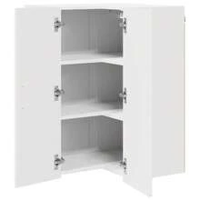 vidaXL Armadio da cucina Kalmar Blanc brillante 57 x 57 x 80 cm - Bianco - Visualizzare 5