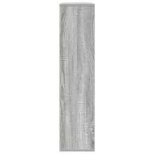 vidaXL Bibliothèque sonoma gris 89x24x101,5 cm ingénierie du bois - Gris - Voir 5
