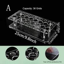 Transparent Acrylic Perfume Sample Display Stand, Perfume Storage Organizer, Vanity Makeup Organizer - Roller Ball Perfume Display Container, High-End Vanity Makeup Storage Rack, Suitable For Vanity/Bathroom Countertop Makeup Storage Shelf, Makeup Room Decor,Makeup Bag,Travel Essential - Multicolor - View 9