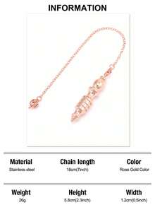 1pc Gold-Color Copper Metal , For Divination, Meditation, Qi Gong Balancing, Body Healing, Chakra Spirituality H202 - Pendulum - View 10