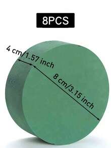 20pcs/10pcs/5pcs/4pcs/2pcs 16.5cm/4cm*12cm/4cm*8cm/4cm Round Floral Mud, Green Wet & Dry Floral Mud Blocks, Suitable For Weddings, Artificial Walkways, Party Decorations, Fresh Flower Arrangements, Room Decor - Multicolor - View 33