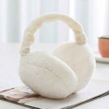 Women's Warm Earmuffs, Cute And Simple Winter Earmuffs, Anti-Freeze Ear Covers, Plush Earmuffs, Student Folding Ear Caps, Cold Protection - 粉色 - 查看 5